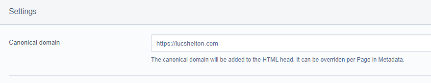 The canonical URL used for rendering the meta tag with. The canonical URL used for rendering the meta tag with.