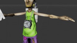 A screenshot of Gary being rendered from inside the character preview pane of Unreal Development Kit.